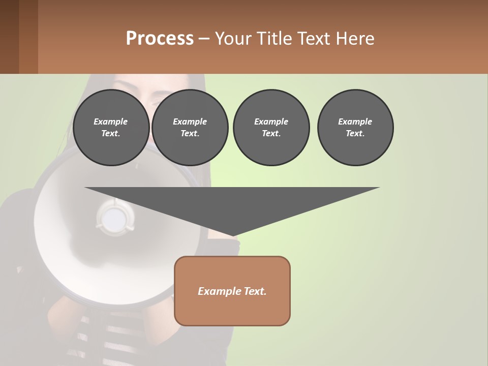 Standing Older Lifestyle PowerPoint Template