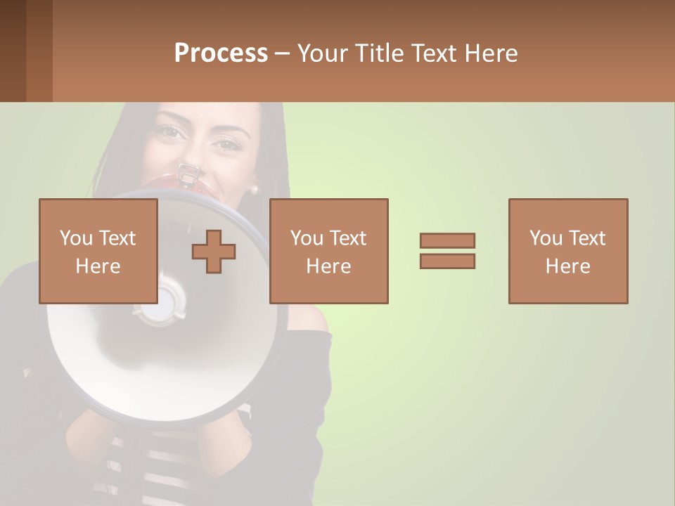 Standing Older Lifestyle PowerPoint Template
