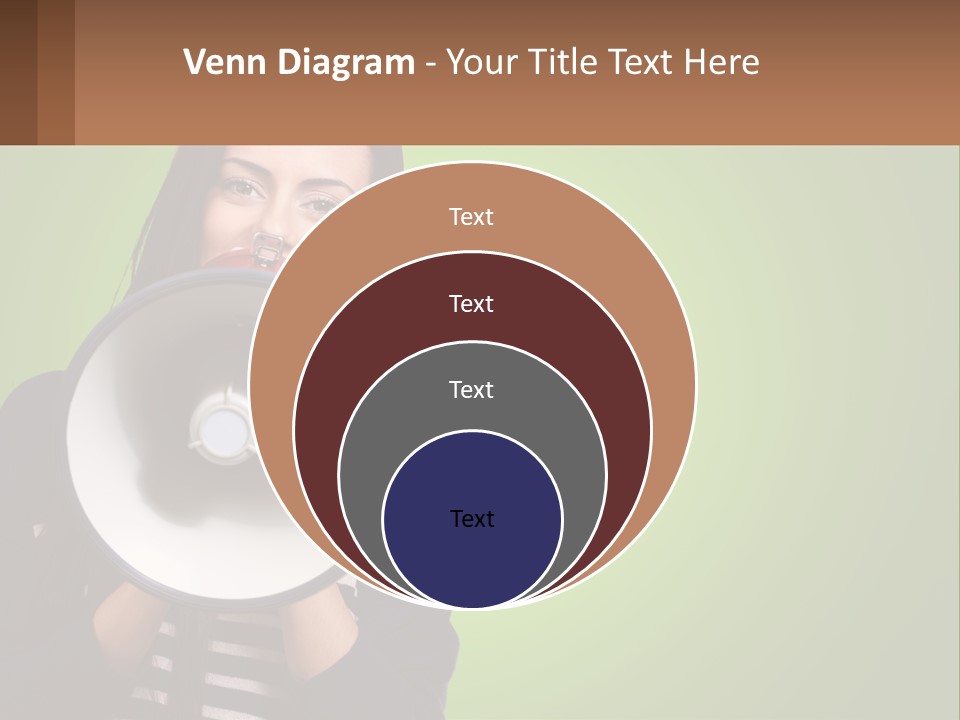 Standing Older Lifestyle PowerPoint Template