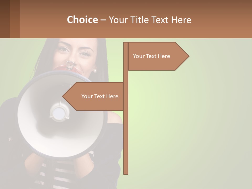 Standing Older Lifestyle PowerPoint Template