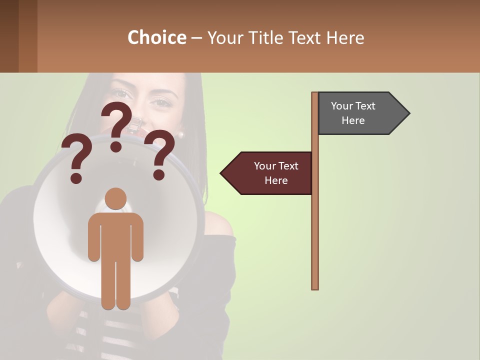 Standing Older Lifestyle PowerPoint Template