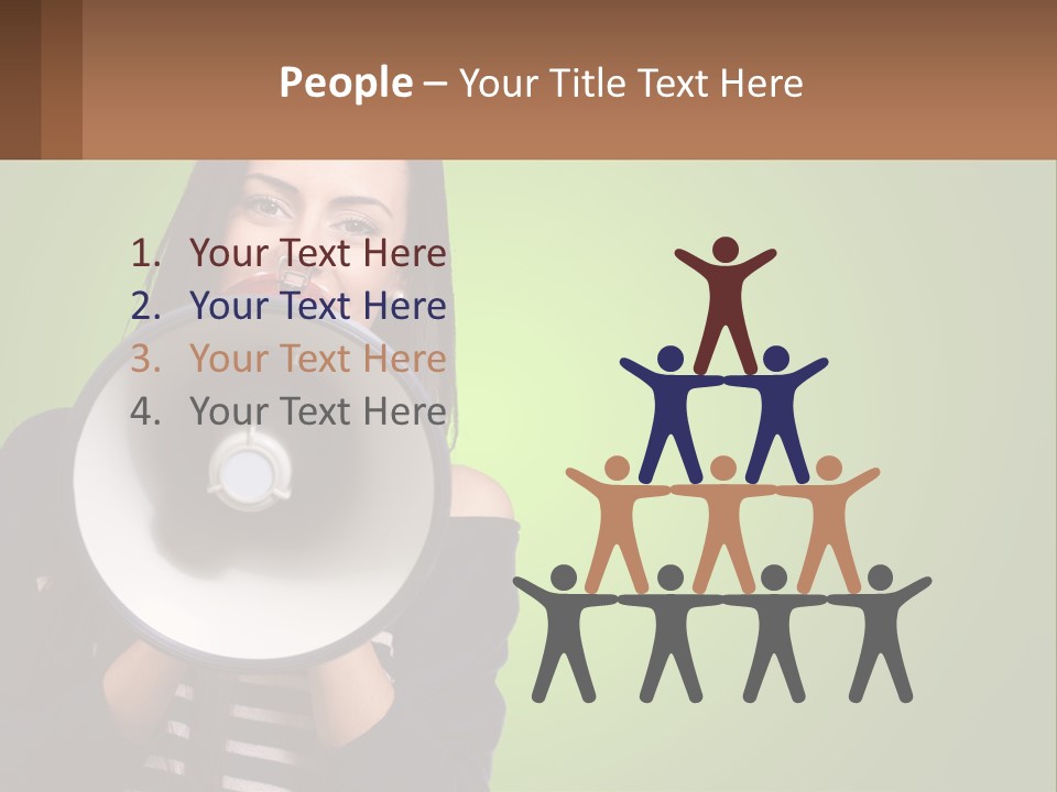 Standing Older Lifestyle PowerPoint Template