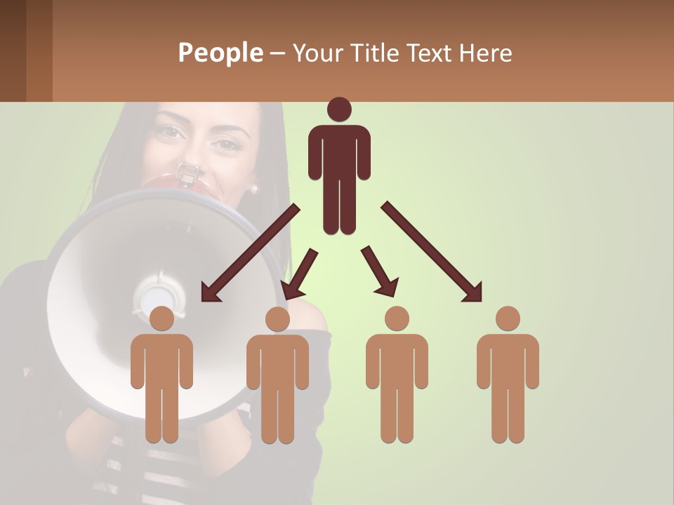 Standing Older Lifestyle PowerPoint Template