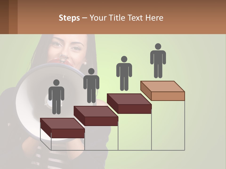 Standing Older Lifestyle PowerPoint Template