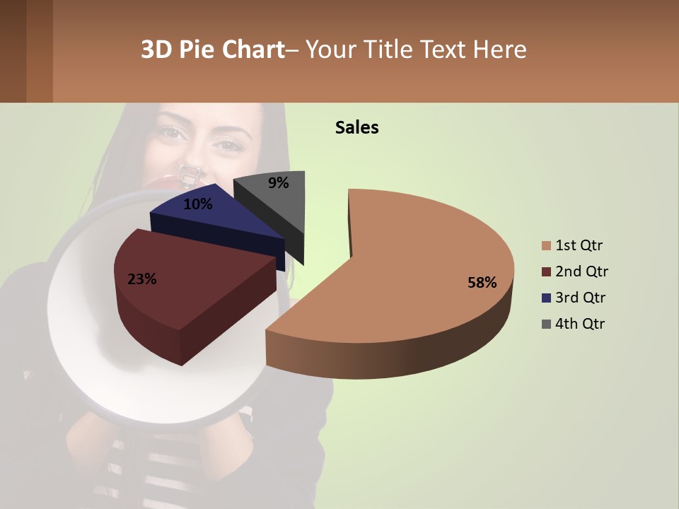 Standing Older Lifestyle PowerPoint Template