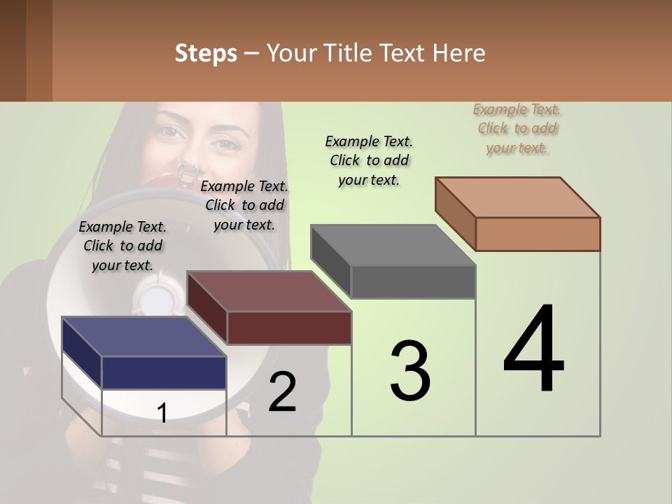 Standing Older Lifestyle PowerPoint Template