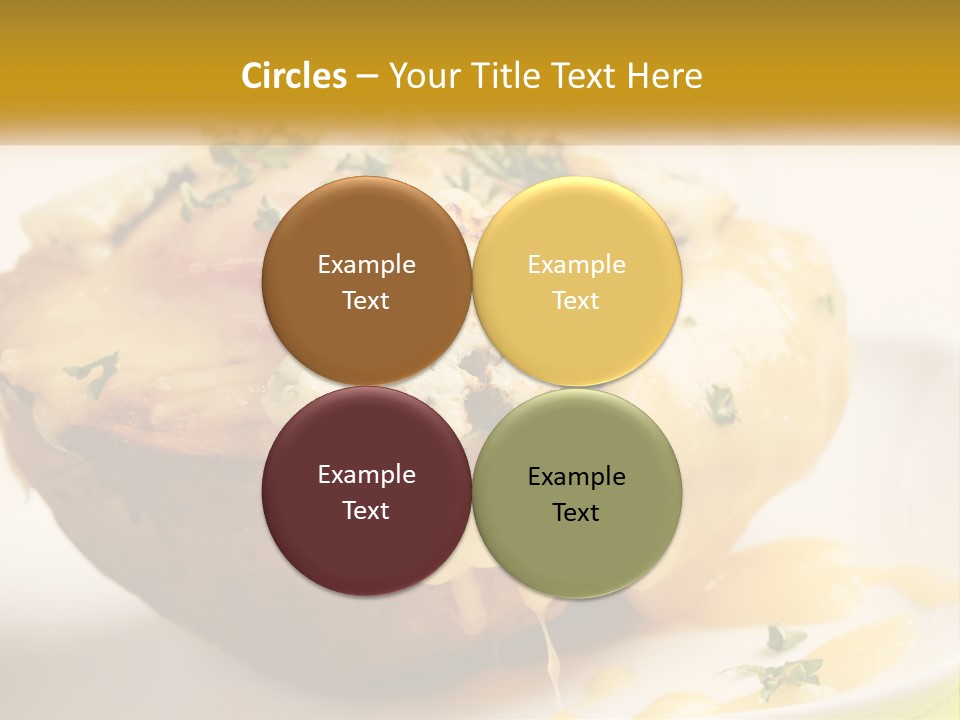 Half Melted Snack PowerPoint Template