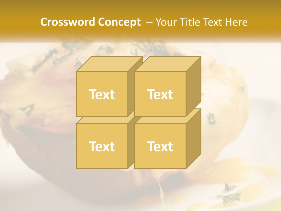 Half Melted Snack PowerPoint Template