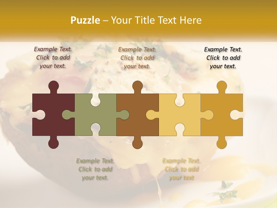 Half Melted Snack PowerPoint Template