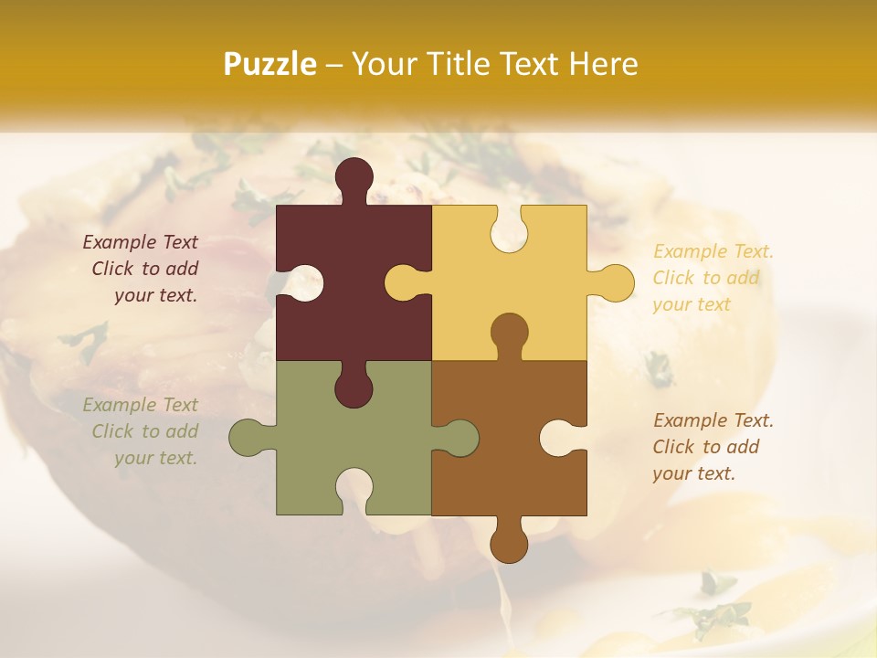 Half Melted Snack PowerPoint Template