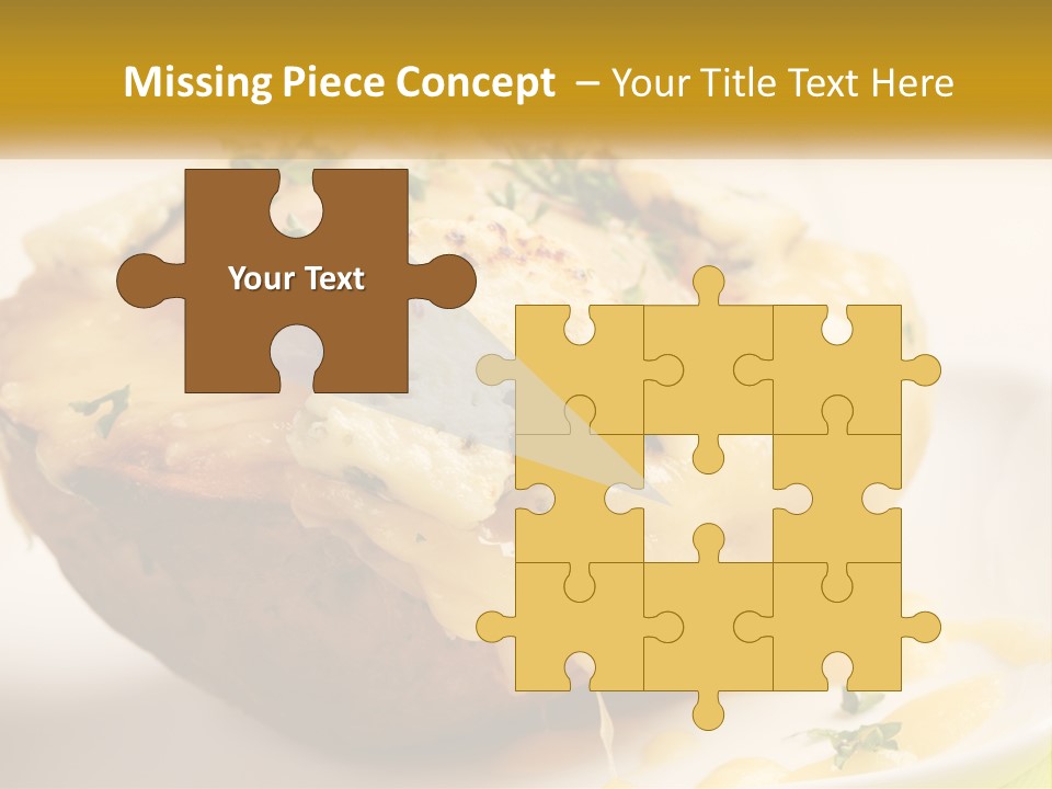 Half Melted Snack PowerPoint Template