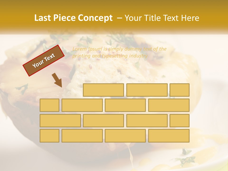 Half Melted Snack PowerPoint Template