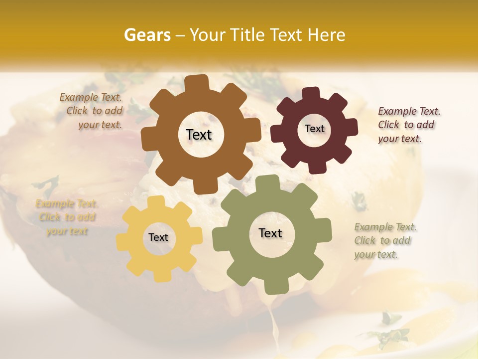 Half Melted Snack PowerPoint Template