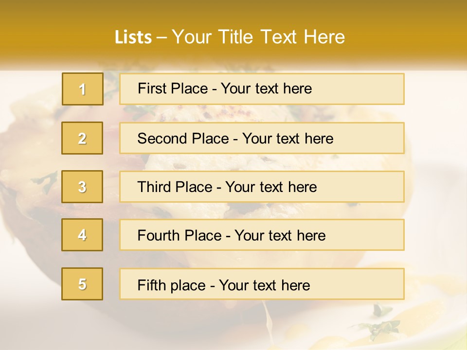 Half Melted Snack PowerPoint Template