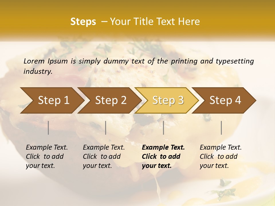 Half Melted Snack PowerPoint Template