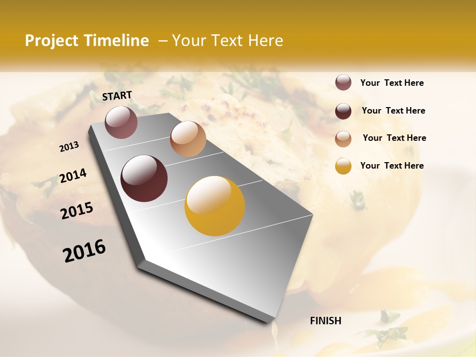 Half Melted Snack PowerPoint Template