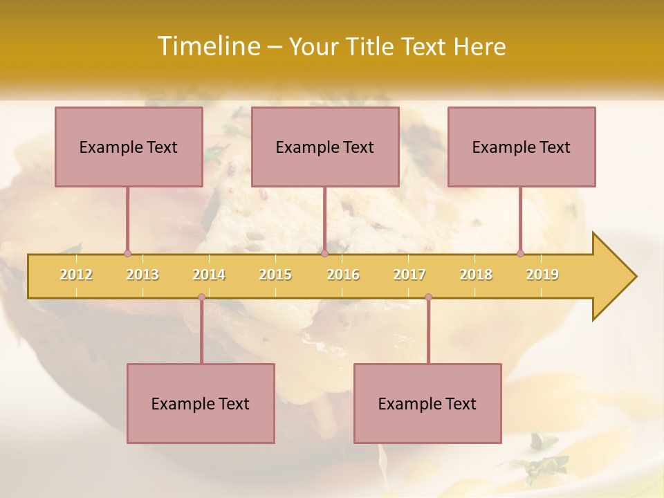 Half Melted Snack PowerPoint Template