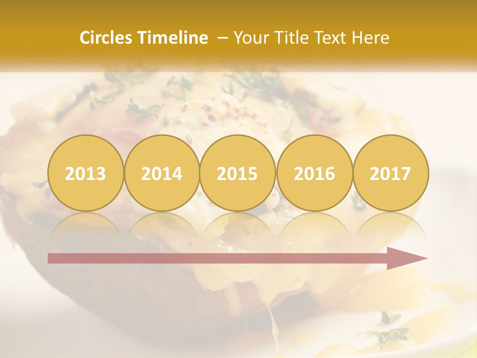 Half Melted Snack PowerPoint Template