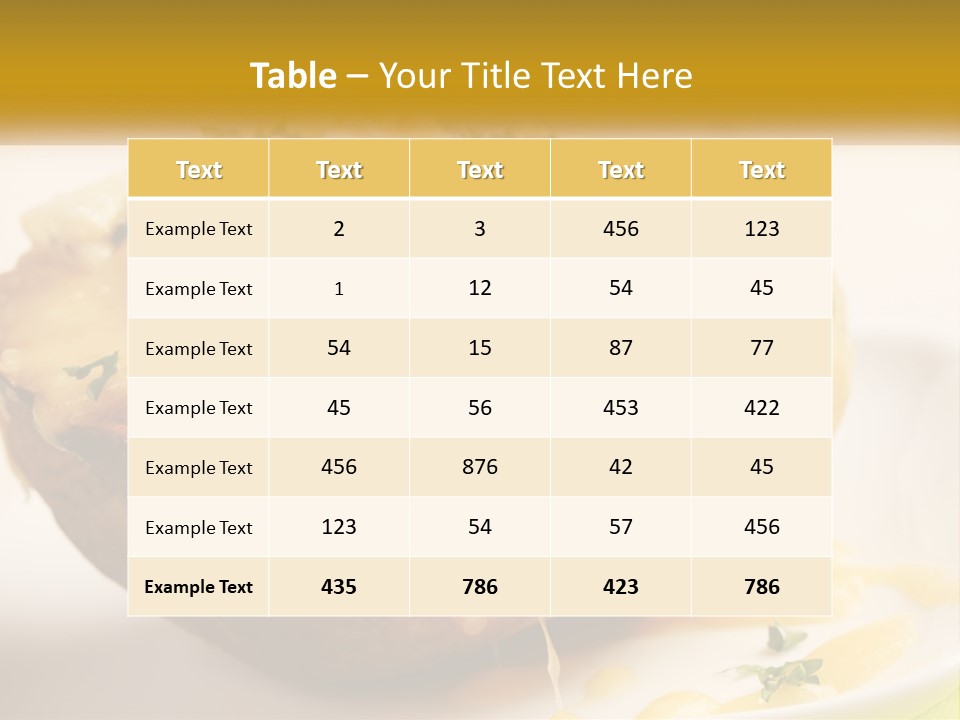 Half Melted Snack PowerPoint Template