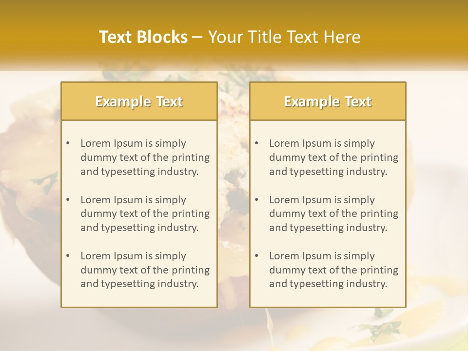 Half Melted Snack PowerPoint Template
