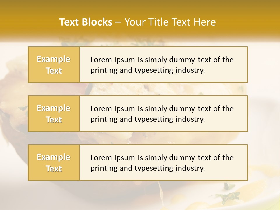 Half Melted Snack PowerPoint Template