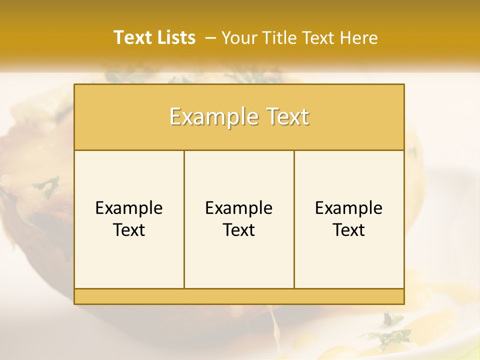 Half Melted Snack PowerPoint Template