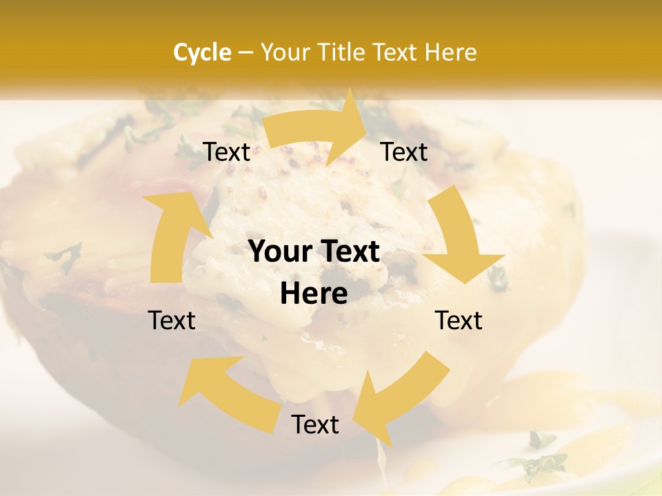 Half Melted Snack PowerPoint Template