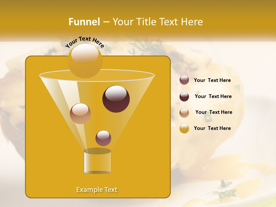 Half Melted Snack PowerPoint Template