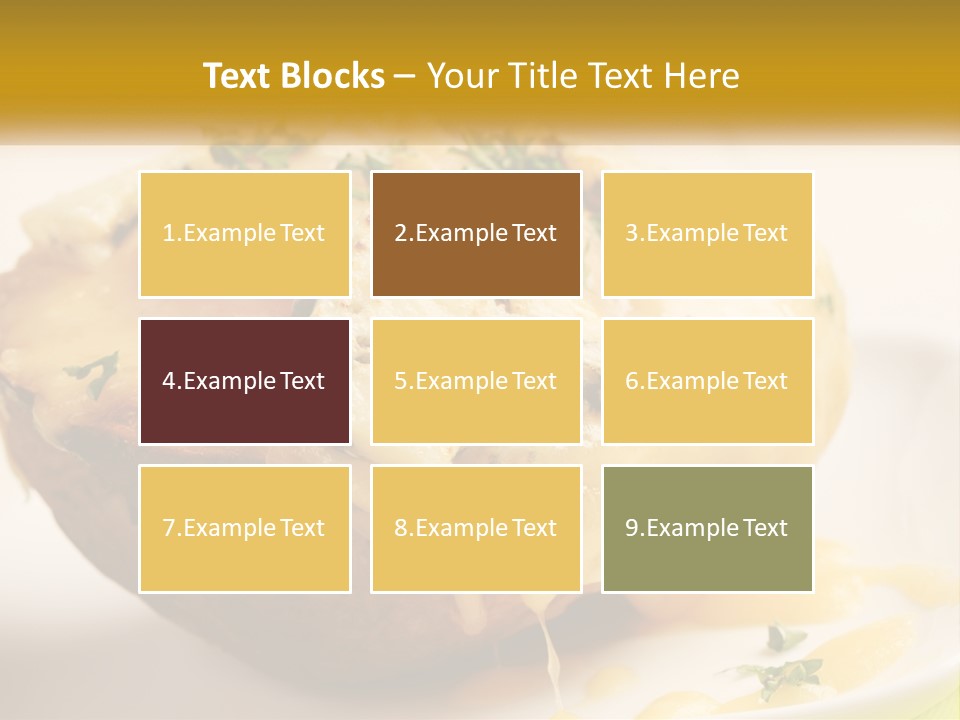 Half Melted Snack PowerPoint Template