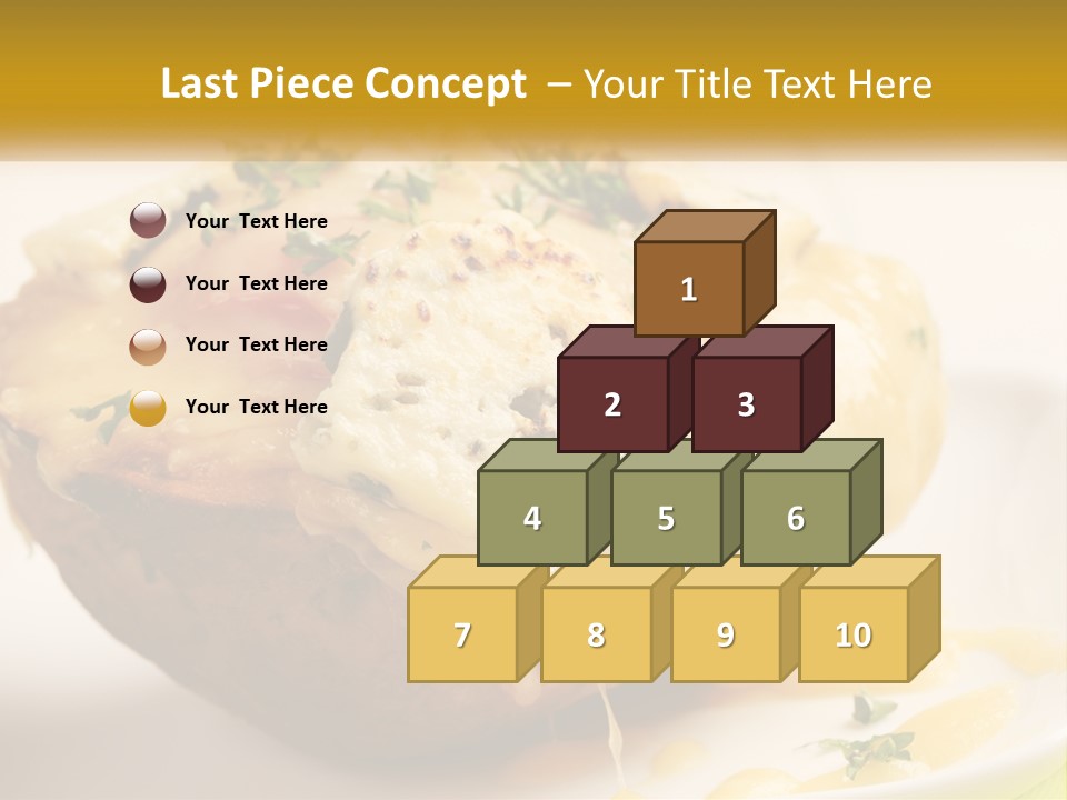 Half Melted Snack PowerPoint Template