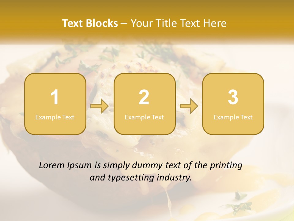 Half Melted Snack PowerPoint Template