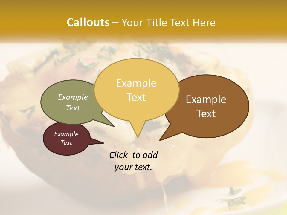 Half Melted Snack PowerPoint Template