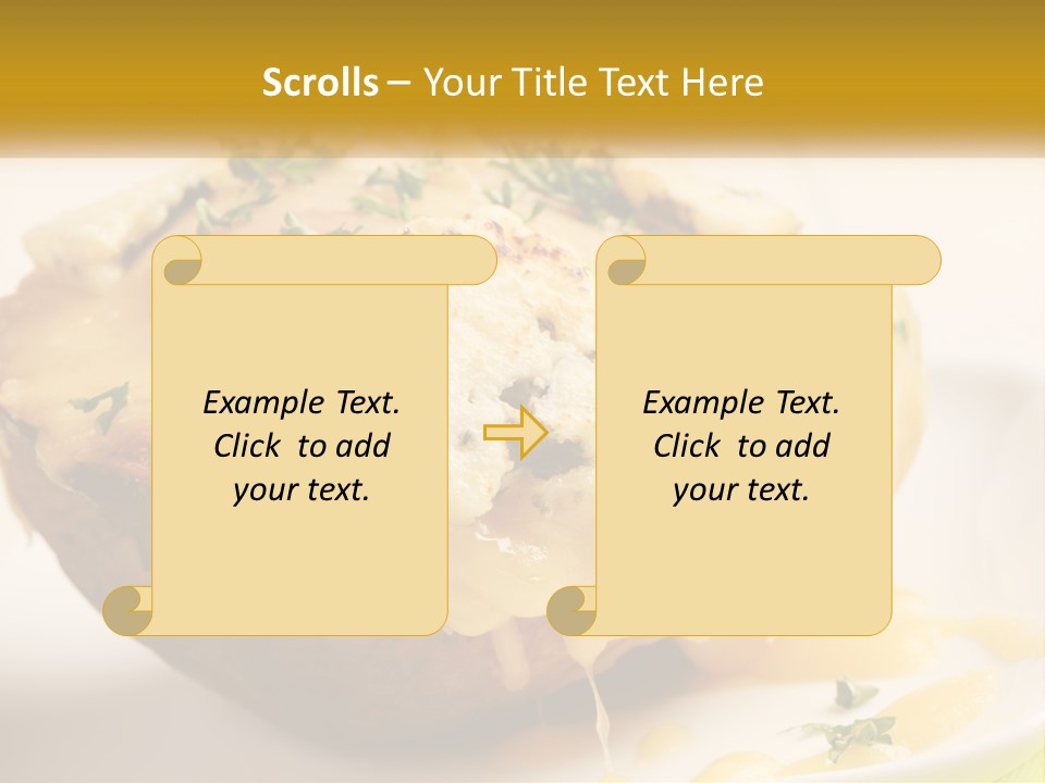 Half Melted Snack PowerPoint Template