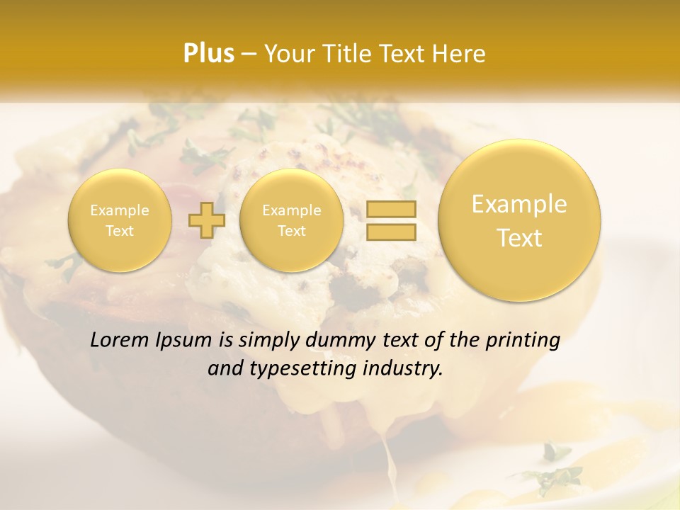 Half Melted Snack PowerPoint Template