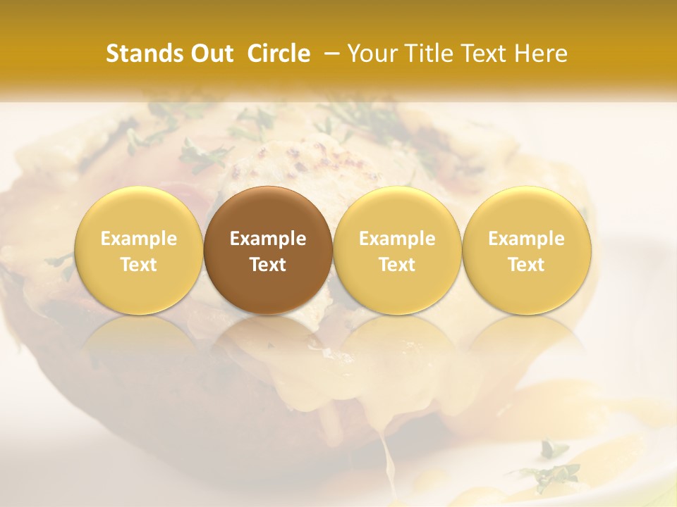 Half Melted Snack PowerPoint Template