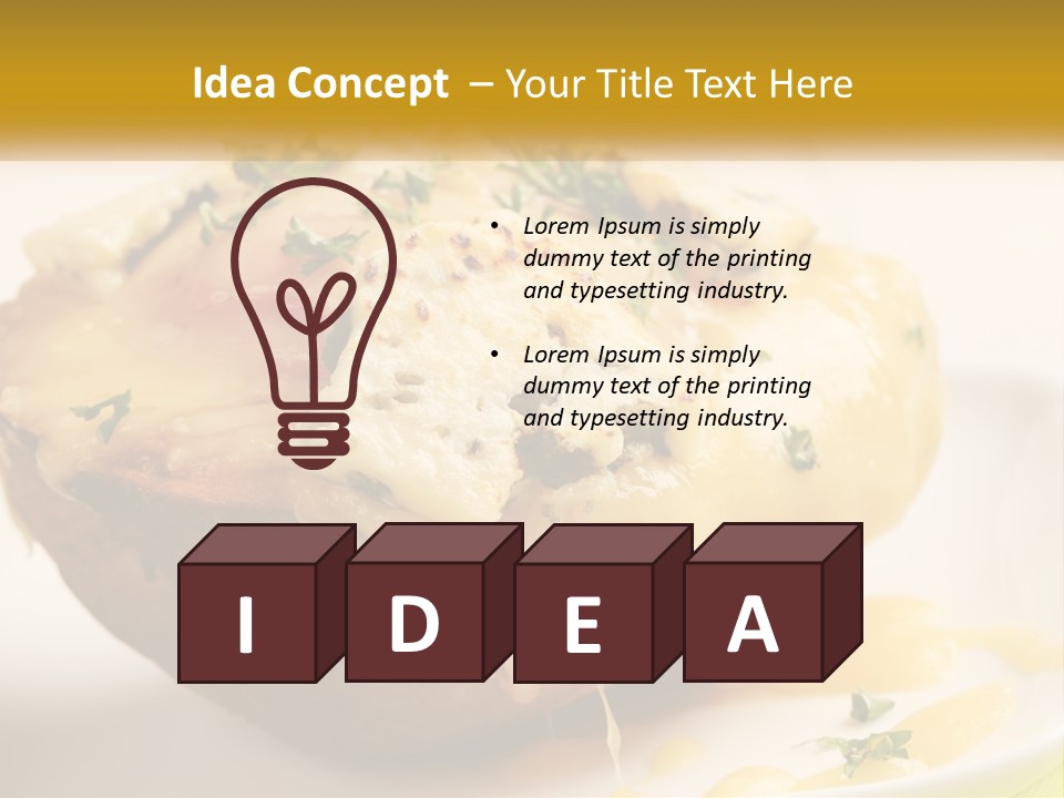 Half Melted Snack PowerPoint Template
