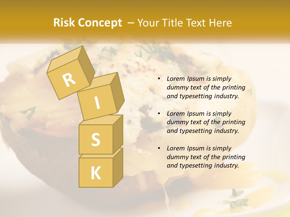 Half Melted Snack PowerPoint Template