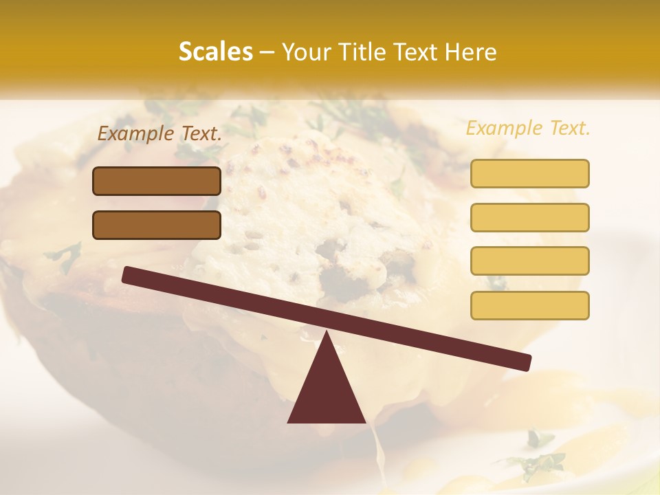 Half Melted Snack PowerPoint Template