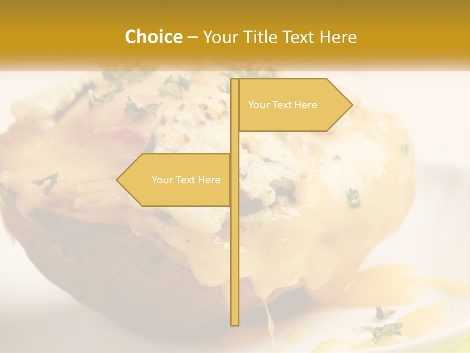 Half Melted Snack PowerPoint Template