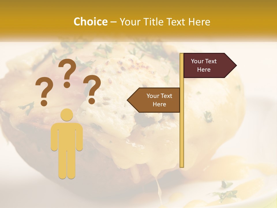 Half Melted Snack PowerPoint Template