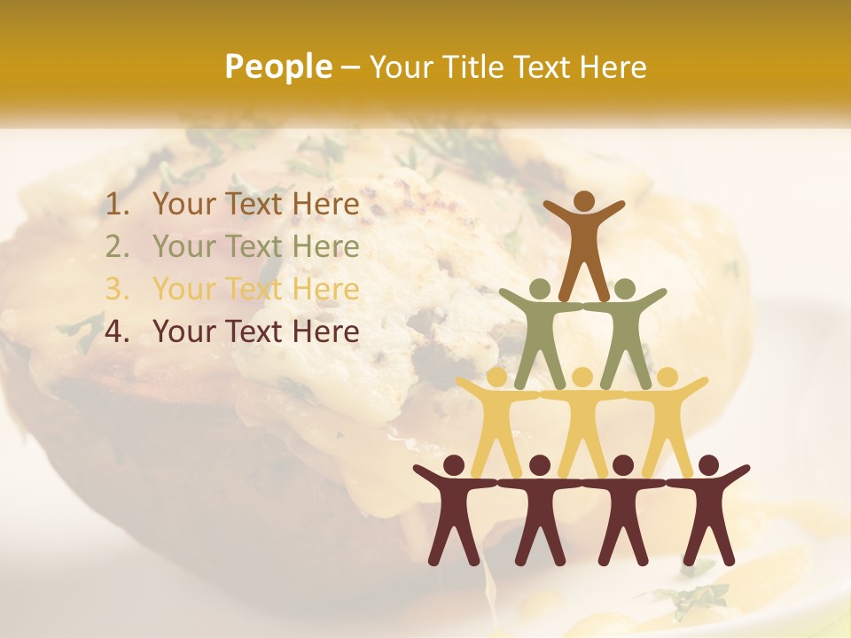 Half Melted Snack PowerPoint Template