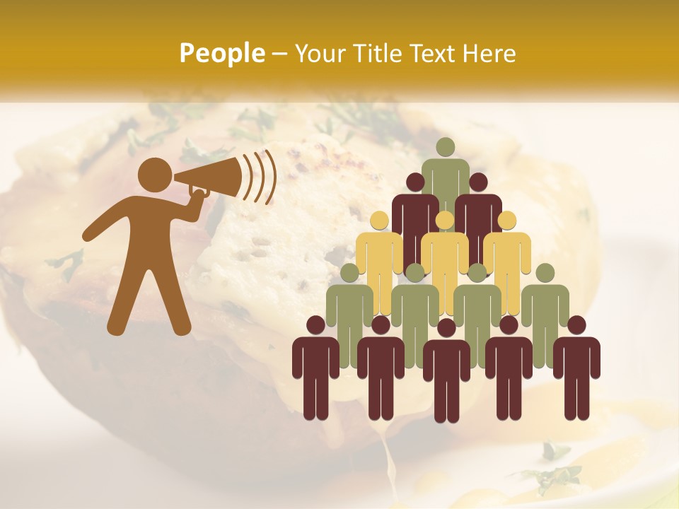 Half Melted Snack PowerPoint Template