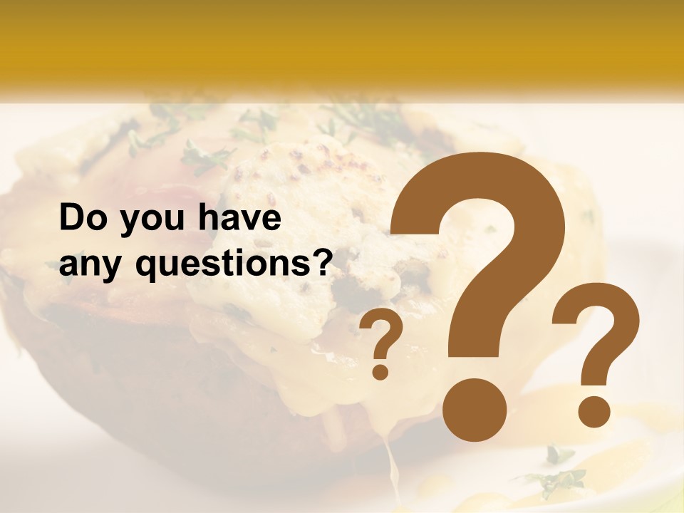 Half Melted Snack PowerPoint Template