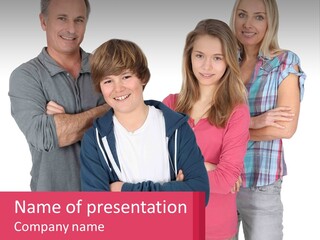 Teenagers Son Group PowerPoint Template
