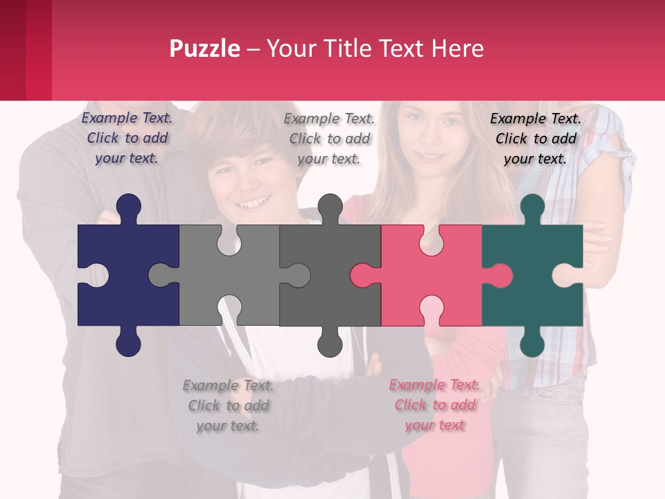 Teenagers Son Group PowerPoint Template