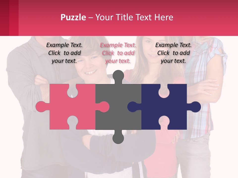 Teenagers Son Group PowerPoint Template