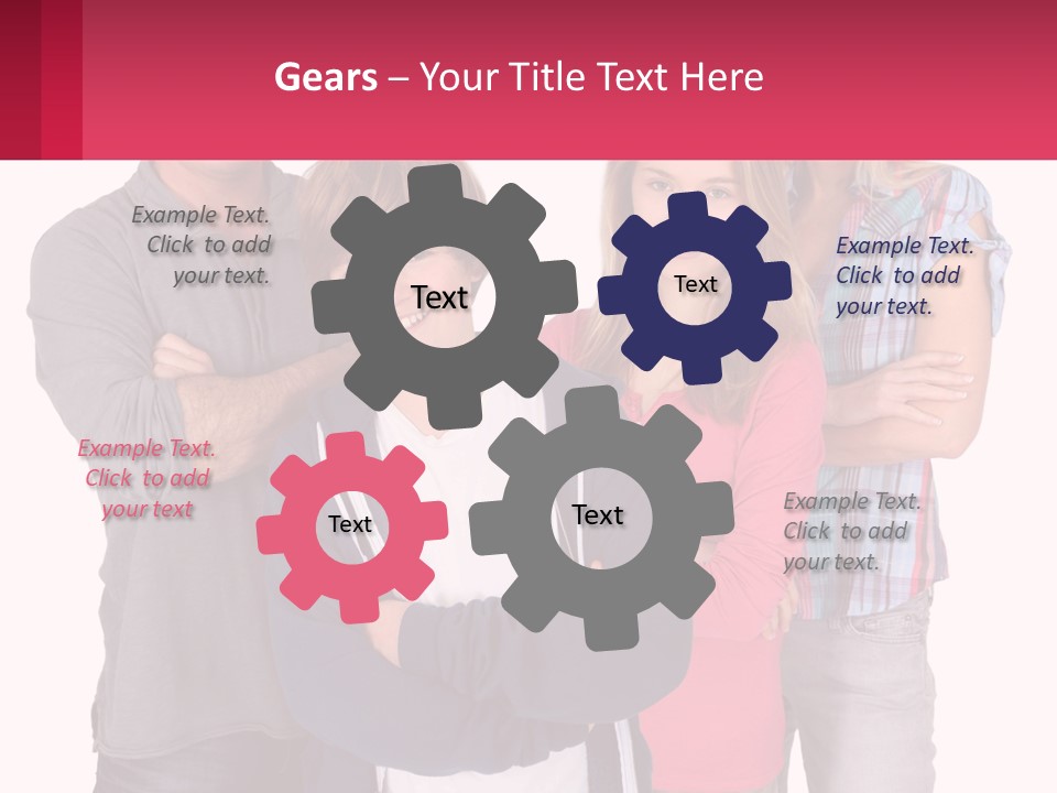 Teenagers Son Group PowerPoint Template