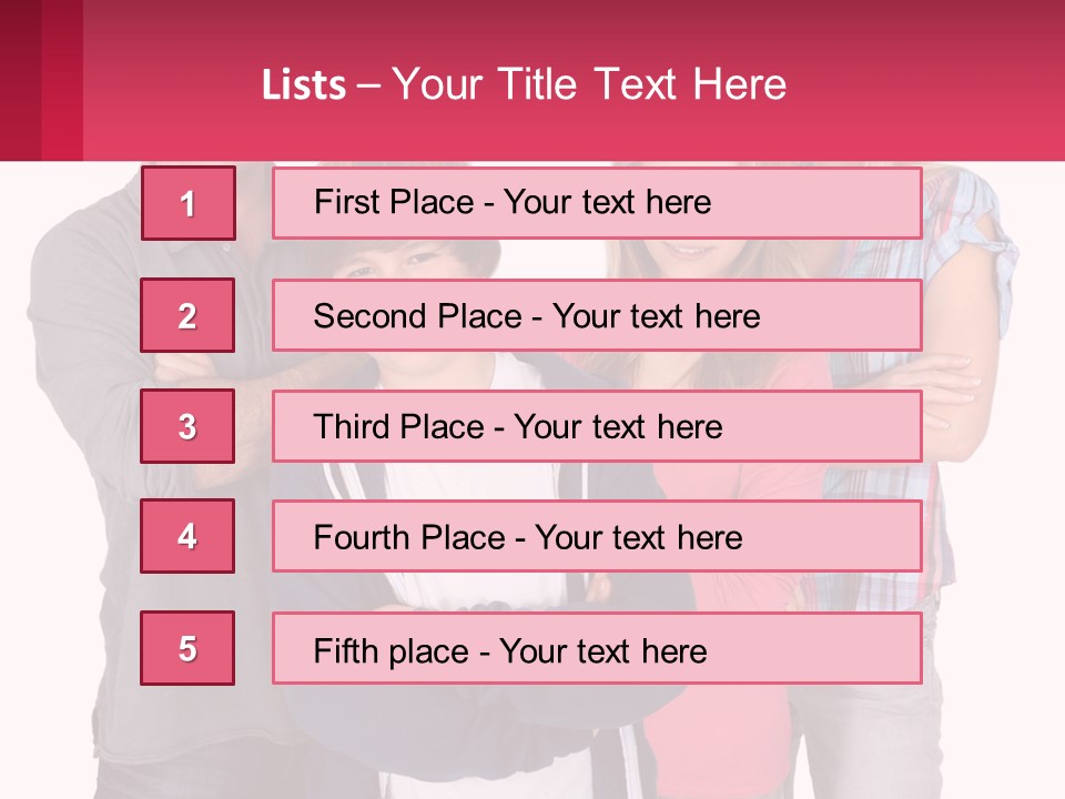 Teenagers Son Group PowerPoint Template