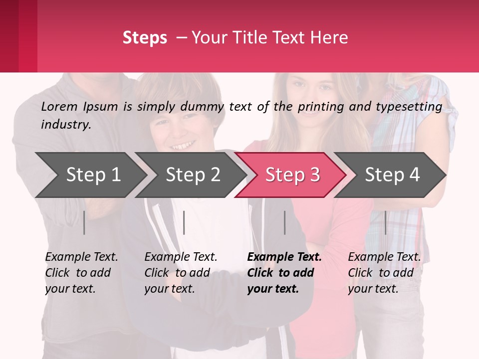 Teenagers Son Group PowerPoint Template