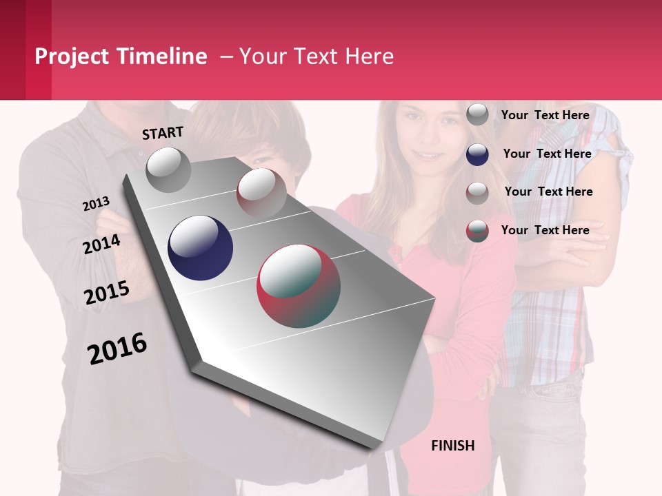 Teenagers Son Group PowerPoint Template